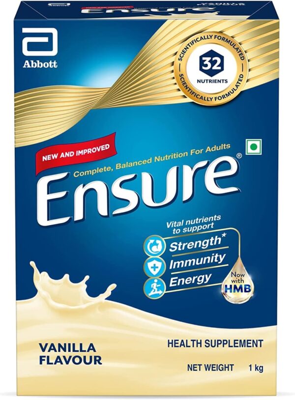 Ensure Complete, Balanced Nutrition Drink for Adults 1kg, Vanilla Flavour