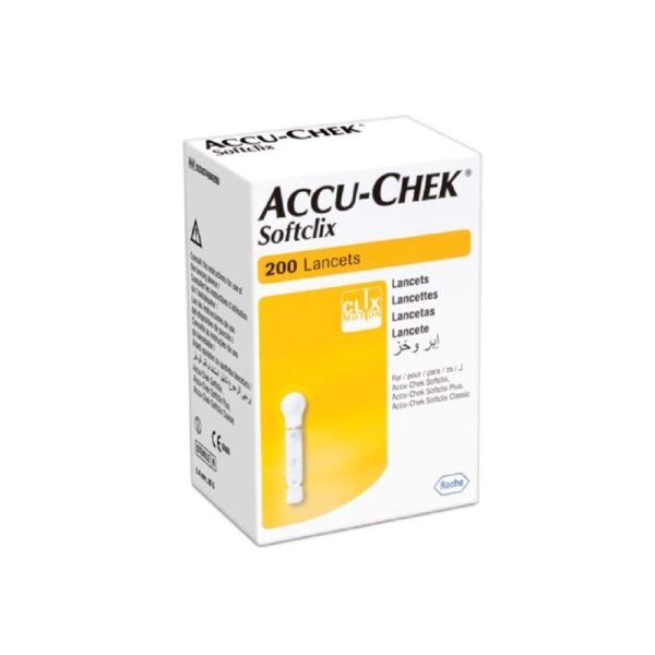 Accu-Chek Softclix Lancet, Pack of 200 (Multicolor)