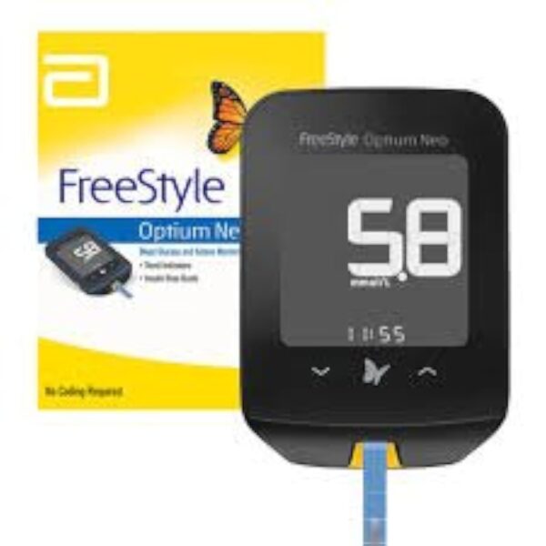 Abbott Free Style Optium Neo Meter & Ketone Testing System With 10 Glucotest Strips