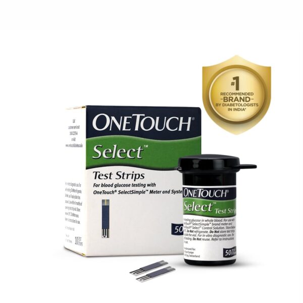 OneTouch Select Test Strips | Pack of 10 Strips | Blood Sugar Test Machine Testing Strips | Global Iconic Brand | For use with OneTouch Select Simple Glucometer