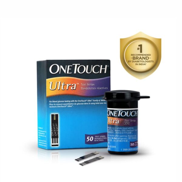 OneTouch Ultra Test Strips | Pack of 10 Strips | Blood Sugar Test Machine Testing Strips | Global Iconic Brand | For use with OneTouch Ultra 2 Glucometer & OneTouch Ultra Easy Glucometer